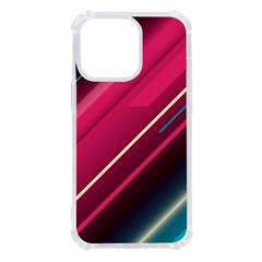 Pink-blue Retro Background, Retro Backgrounds, Lines Iphone 13 Pro Tpu Uv Print Case by nateshop