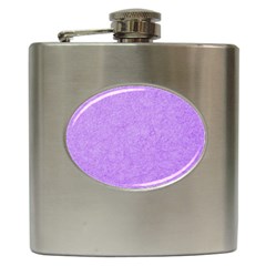 Purple Paper Texture, Paper Background Hip Flask (6 Oz) by nateshop