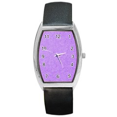 Purple Paper Texture, Paper Background Barrel Style Metal Watch by nateshop