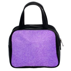 Purple Paper Texture, Paper Background Classic Handbag (two Sides) by nateshop