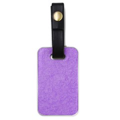 Purple Paper Texture, Paper Background Luggage Tag (one Side) by nateshop