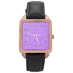 Purple Paper Texture, Paper Background Rose Gold Leather Watch  by nateshop