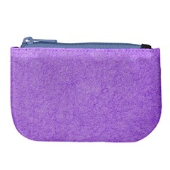 Purple Paper Texture, Paper Background Large Coin Purse by nateshop