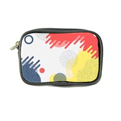 Red White Blue Retro Background, Retro Abstraction, Colored Retro Background Coin Purse by nateshop