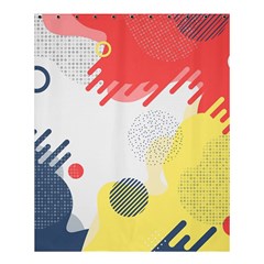 Red White Blue Retro Background, Retro Abstraction, Colored Retro Background Shower Curtain 60  X 72  (medium)  by nateshop