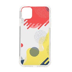 Red White Blue Retro Background, Retro Abstraction, Colored Retro Background Iphone 11 Tpu Uv Print Case by nateshop