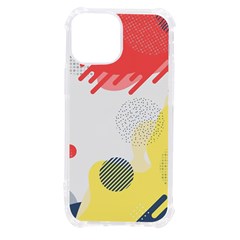 Red White Blue Retro Background, Retro Abstraction, Colored Retro Background Iphone 13 Mini Tpu Uv Print Case by nateshop