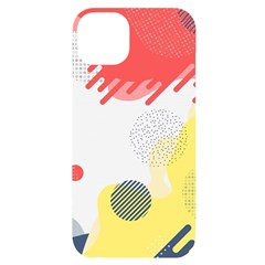 Red White Blue Retro Background, Retro Abstraction, Colored Retro Background Iphone 14 Plus Black Uv Print Case by nateshop