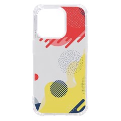 Red White Blue Retro Background, Retro Abstraction, Colored Retro Background Iphone 14 Pro Tpu Uv Print Case by nateshop