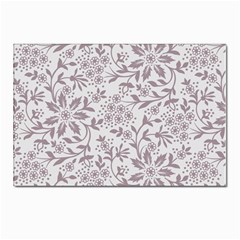 Retro Floral Texture, Beige Floral Retro Background, Vintage Texture Postcard 4 x 6  (pkg Of 10) by nateshop