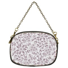 Retro Floral Texture, Beige Floral Retro Background, Vintage Texture Chain Purse (two Sides)