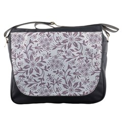 Retro Floral Texture, Beige Floral Retro Background, Vintage Texture Messenger Bag by nateshop