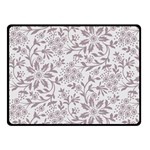 Retro Floral Texture, Beige Floral Retro Background, Vintage Texture Two Sides Fleece Blanket (Small) 45 x34  Blanket Front