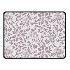 Retro Floral Texture, Beige Floral Retro Background, Vintage Texture Two Sides Fleece Blanket (small) by nateshop