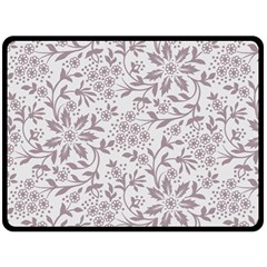 Retro Floral Texture, Beige Floral Retro Background, Vintage Texture Two Sides Fleece Blanket (large) by nateshop