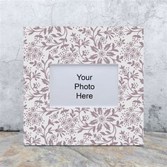 Retro Floral Texture, Beige Floral Retro Background, Vintage Texture White Box Photo Frame 4  X 6  by nateshop