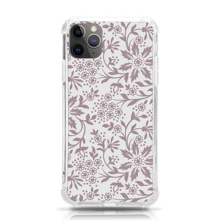 Retro Floral Texture, Beige Floral Retro Background, Vintage Texture iPhone 11 Pro Max 6.5 Inch TPU UV Print Case