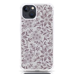 Retro Floral Texture, Beige Floral Retro Background, Vintage Texture Iphone 13 Tpu Uv Print Case by nateshop