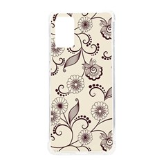 Retro Floral Texture, Light Brown Retro Background Samsung Galaxy S20plus 6 7 Inch Tpu Uv Case by nateshop