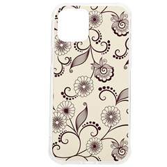 Retro Floral Texture, Light Brown Retro Background Iphone 12 Pro Max Tpu Uv Print Case by nateshop