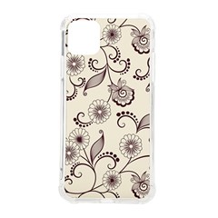 Retro Floral Texture, Light Brown Retro Background Iphone 11 Pro Max 6 5 Inch Tpu Uv Print Case by nateshop