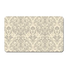 Retro Texture With Ornaments, Vintage Beige Background Magnet (rectangular)