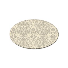 Retro Texture With Ornaments, Vintage Beige Background Sticker Oval (10 Pack) by nateshop