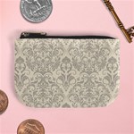 Retro Texture With Ornaments, Vintage Beige Background Mini Coin Purse Front