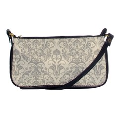 Retro Texture With Ornaments, Vintage Beige Background Shoulder Clutch Bag by nateshop