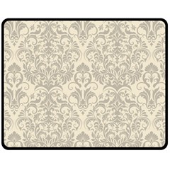 Retro Texture With Ornaments, Vintage Beige Background Fleece Blanket (medium) by nateshop