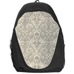 Retro Texture With Ornaments, Vintage Beige Background Backpack Bag Front