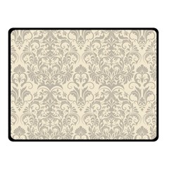 Retro Texture With Ornaments, Vintage Beige Background Two Sides Fleece Blanket (small) by nateshop