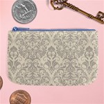 Retro Texture With Ornaments, Vintage Beige Background Large Coin Purse Front