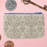 Retro Texture With Ornaments, Vintage Beige Background Large Coin Purse Back