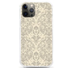 Retro Texture With Ornaments, Vintage Beige Background Iphone 12 Pro Max Tpu Uv Print Case by nateshop