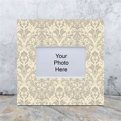 Retro Texture With Ornaments, Vintage Beige Background White Box Photo Frame 4  X 6  by nateshop