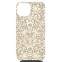 Retro Texture With Ornaments, Vintage Beige Background Iphone 14 Black Uv Print Case by nateshop