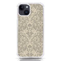 Retro Texture With Ornaments, Vintage Beige Background Iphone 14 Tpu Uv Print Case by nateshop