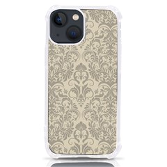 Retro Texture With Ornaments, Vintage Beige Background Iphone 13 Mini Tpu Uv Print Case by nateshop