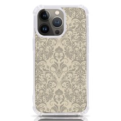 Retro Texture With Ornaments, Vintage Beige Background Iphone 13 Pro Tpu Uv Print Case by nateshop