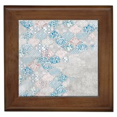 Vintage Retro Texture, Light Retro Background Framed Tile by nateshop