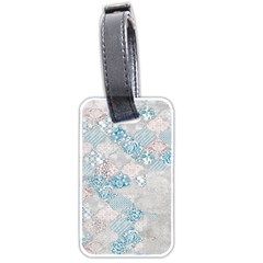 Vintage Retro Texture, Light Retro Background Luggage Tag (two Sides)