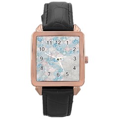 Vintage Retro Texture, Light Retro Background Rose Gold Leather Watch  by nateshop