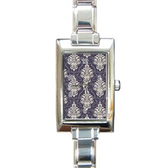 Vintage Texture, Floral Retro Background, Patterns, Rectangle Italian Charm Watch