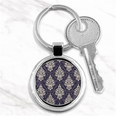 Vintage Texture, Floral Retro Background, Patterns, Key Chain (Round)