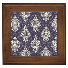 Vintage Texture, Floral Retro Background, Patterns, Framed Tile by nateshop