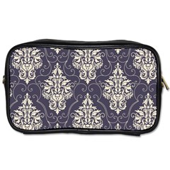 Vintage Texture, Floral Retro Background, Patterns, Toiletries Bag (Two Sides)