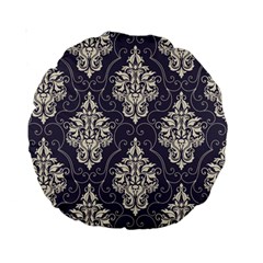 Vintage Texture, Floral Retro Background, Patterns, Standard 15  Premium Round Cushions by nateshop