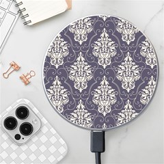 Vintage Texture, Floral Retro Background, Patterns, Wireless Fast Charger(White)