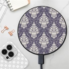 Vintage Texture, Floral Retro Background, Patterns, Wireless Fast Charger(black) by nateshop